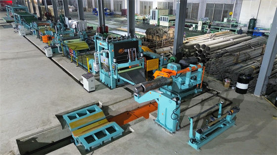 Υψηλής ακρίβειας γραμμής κοπής σε μήκος για περιτυλίγματα από ανοξείδωτο χάλυβα με κοπή άκρων