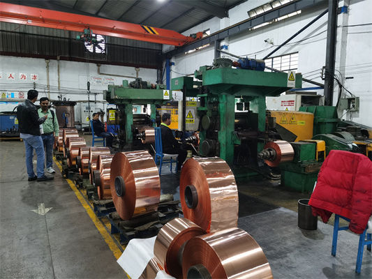 Χάλκινη παγωμένη κυλίνδρια πάχος από 20 mm έως 0,1 mm