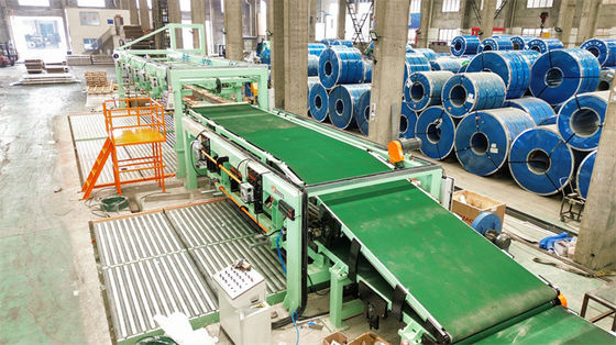 6Hi ισοπέδωσης περιστροφικής κοπής Fly Shear Cut To Length Line SUS από ανοξείδωτο χάλυβα 0.2 - 2 X 850